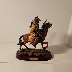 Native American Warrior Sculpture